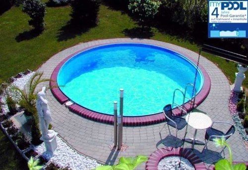 MyPool Rundbecken-Poolset Premium Ø 350 x 120 cm Tiefbecken Sandfilteranlage