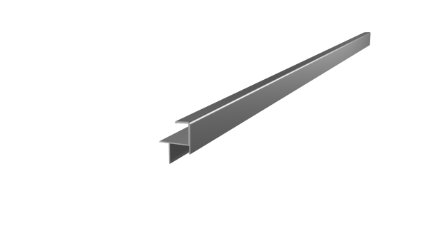 ALU-Abschlussprofil silbergrau für Dielen & Keramik 20-21 mm 190 cm lang Abschlussschiene