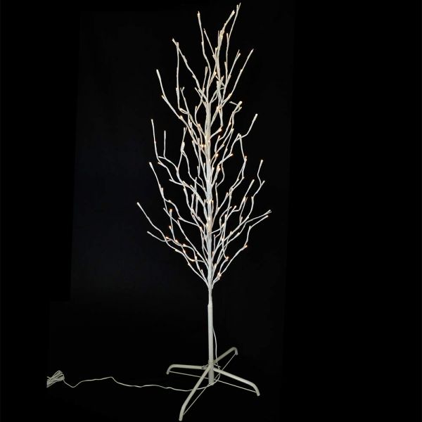LED Lichterbaum mit 200 warm-weißen Lichtern beleuchtet, 150 cm