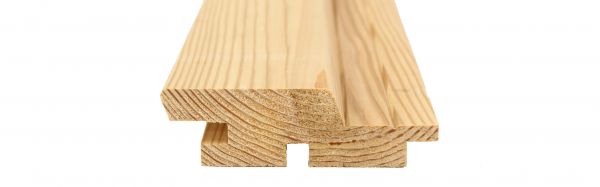 Fassaden Profil Rhombus 28x95x4000 mm mit Nut und Feder Lärche naturbelassen