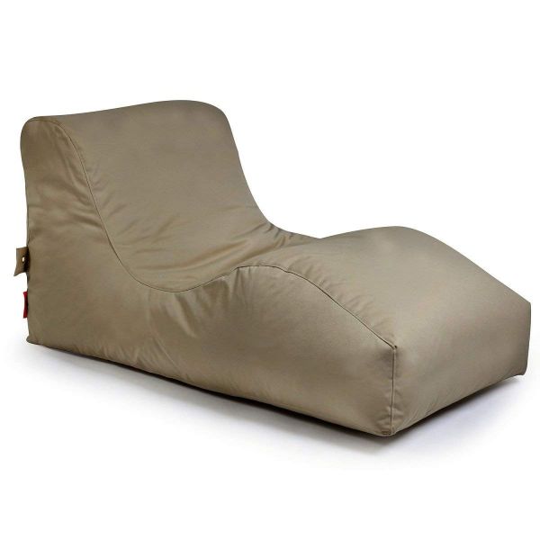 Outbag Pushbag Sitzsack Wave Plus (100% Polyester), 125x70x65cm, 380l, mud