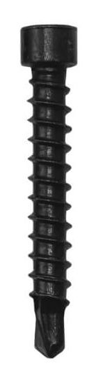 100 Stk Bohrschrauben 4,2x28 mm Edelstahl A2 schwarz zur Befestigung von Clips auf Aluminium