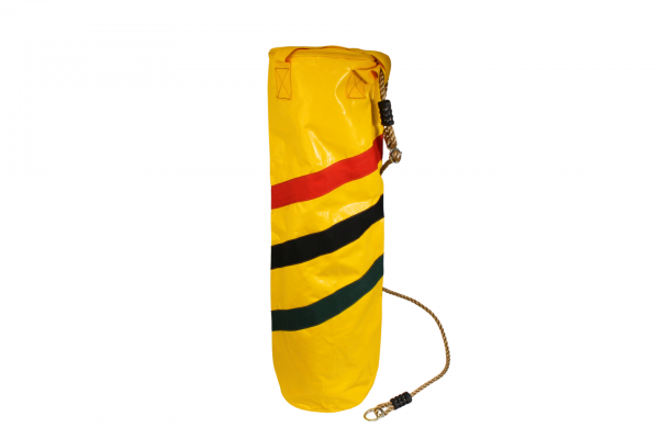 Boxsack gelb 80x22 cm für Kinder Sandsack Hängend