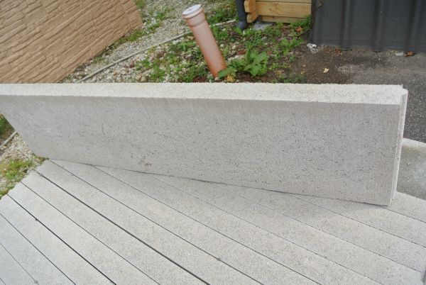 Beton Randstein grau 5x25x100 cm