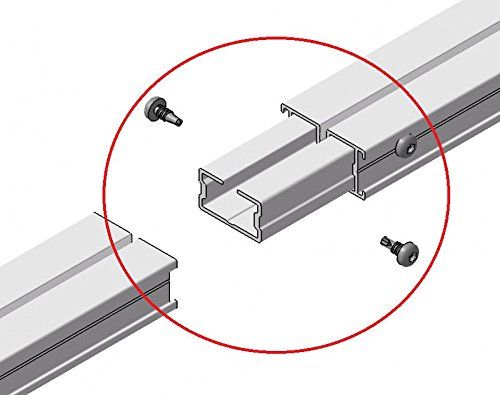 UK-Verbinder Kopplungsprofil Universal für Aluschienen M & L inkl. 4 Bohrschrauben