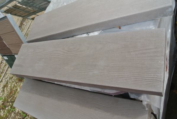 Beton Trittplatte anthrazit Holzoptik 79x20x5 cm