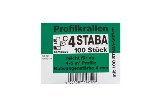 STABA - Profilkrallen C4 - 100 Stück