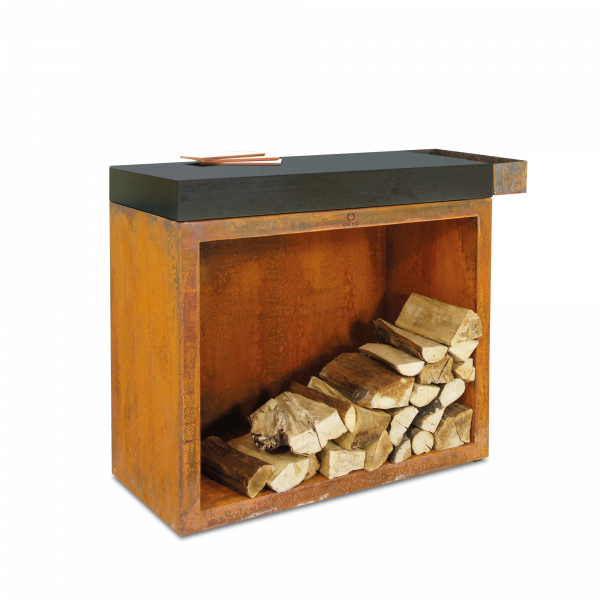 OFYR Butcher Block Storage 90 Corten Keramik Dunkelgrau