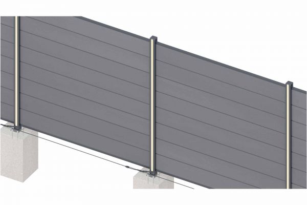 LED-Lichtleiste für Turino Steckzaunsystem ca. 17 x 20 mm, Länge 176 cm
