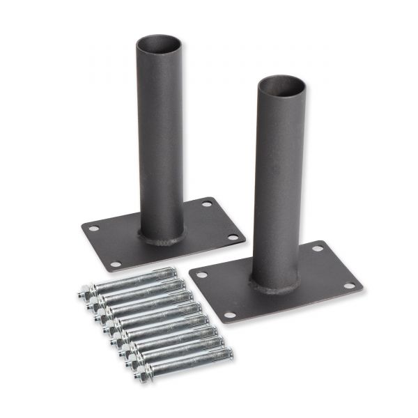 2er Set Aufschraubhülse für Lamellenzäune mit Rohrdurchmesser 30 mm Hülse Metall