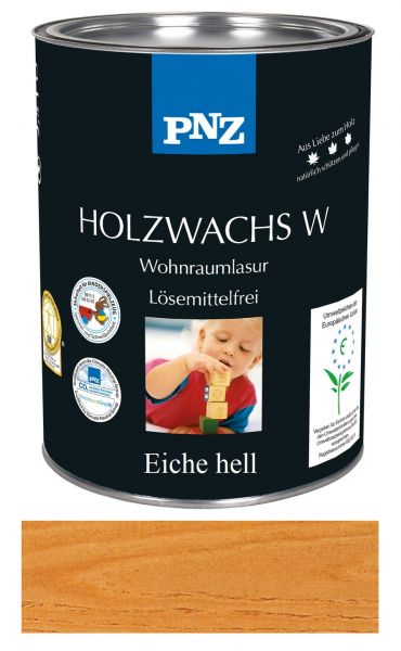 PNZ Holzwachs W lösemittelfrei, Gebinde: 0.75L, Farbe: Eiche hell