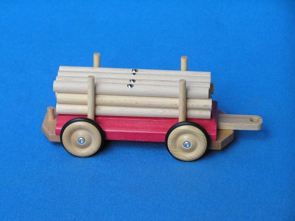 Beck 20 x 10 x 8,5 cm Lang Holz Eisenbahn Wagen (Mehrfarbig) 30077