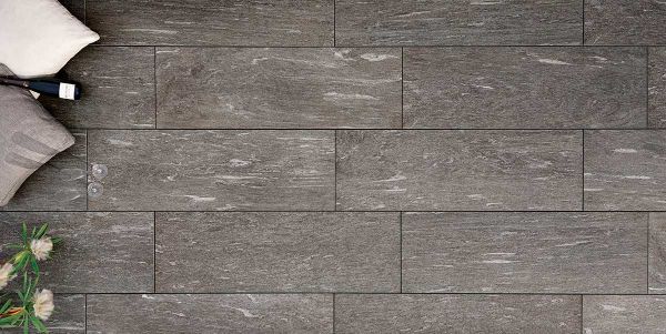 SUPER HARD KERAMIKPLATTE ZERMATT SCURO RECTIFIED 40x120x3 cm FEINSTEINUG MODERN 17,28 m², 36 STK.