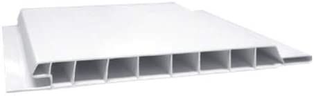Moderne Verkleidungspaneele Basic Fassadenpaneele aus Kunststoff Weiß 9 x 110 mm Länge