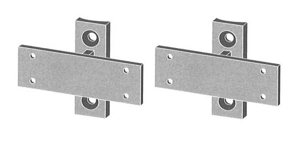 Parador End- / Eckbeschlag-Set V4A für Edelstahl-Eckpfosten Ø 6 cm