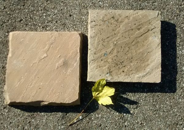 Sandstein 20 x 20 cm California Breeze, 23-35 mm Dicke, Restposten
