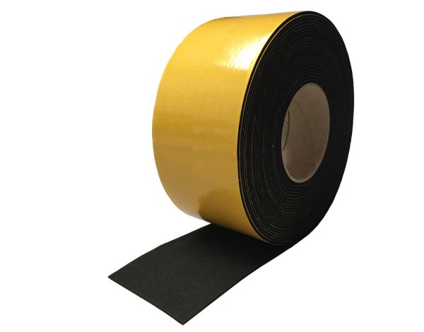 Abdeckband 75x2mm Holzschutzleiste Schutztape selbstklebend für Holz-Unterkonstruktionen Länge 10m