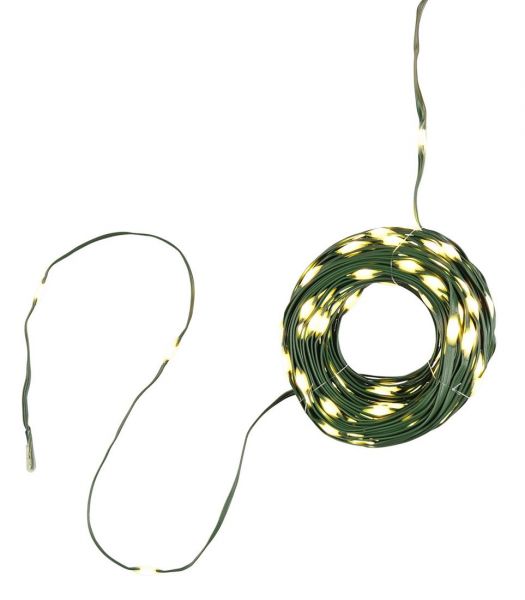 Weihnachtsbaum Lichterkette warmweiß Mit Timer und energieeffizient LED-Lichterkette außen/innen