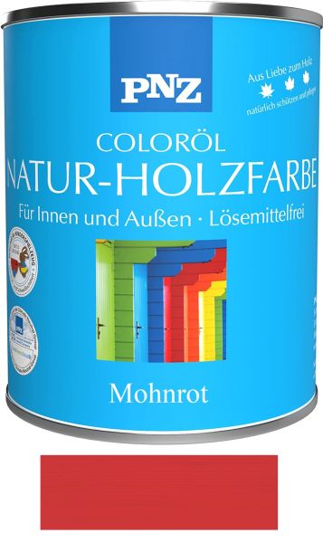PNZ Natur-Holzfarbe Coloröl, Gebinde: 2.5L, Farbe: Mohnrot