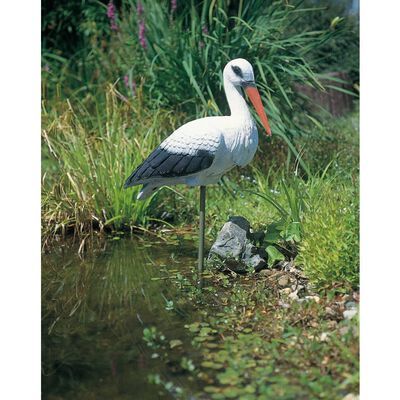 Ubbink Dekofigur Storch weiss Teichdeko, Gartendeko