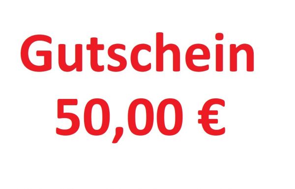 Geschenkgutschein 50,00 € Geschenk Gutschein von Gartenwelt Riegelsberger