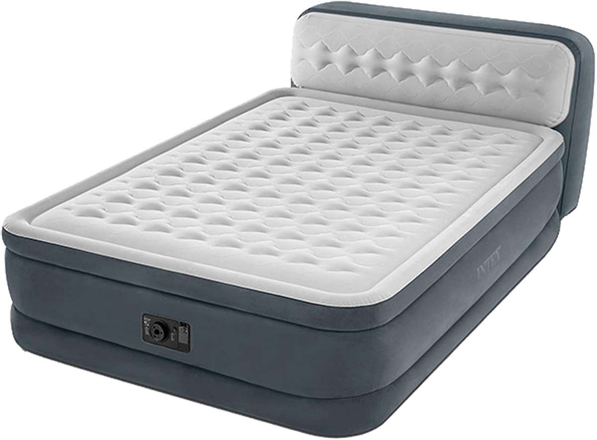 deluxe air mattress with headboard