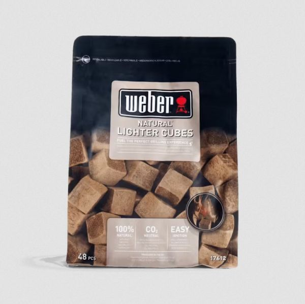 Weber Anzündwürfel braun - ökologisch 48 Stück / Packung