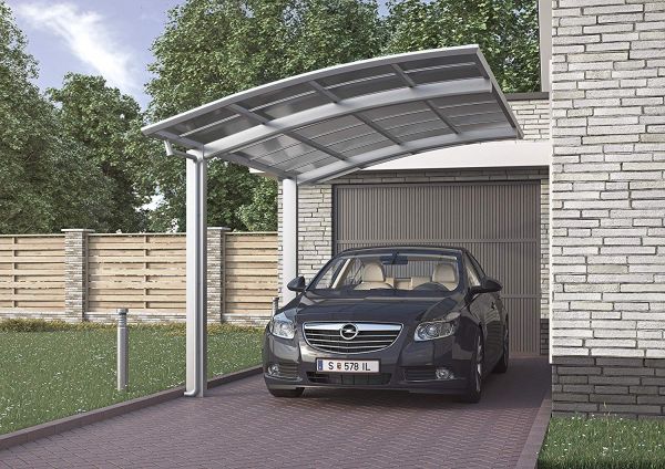 XIMAX Design-Carport Portoforte Typ 80 (Edelstahl-Look)