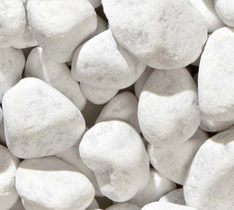 - ABVERKAUF - Carrara Splitt weiß 40-70 mm 25 kg Sack Gabione Gabionenfüllung Ziersplitt