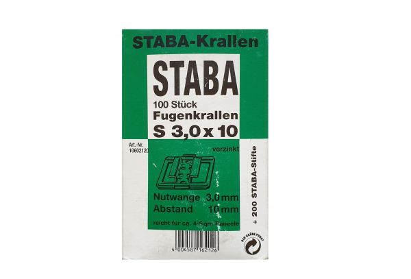 STABA - Fugenkrallen S 3,0 x 10 - 100 Stück