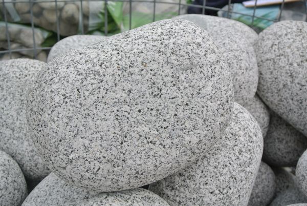 Granit rund, Naturstein Dekostein Granitbrocken Kiloware, Granit
