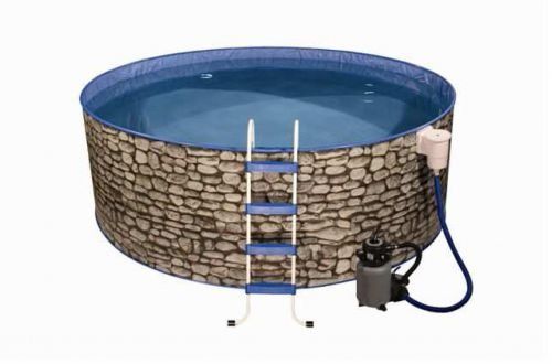 TREND ACHT Poolset Stahlwandbecken 625 x 360 x 120 cm Standfilter Stahlrohrleiter