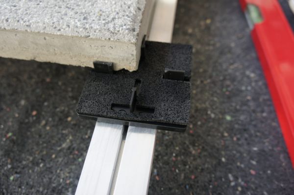 Plattenhalter-Set für Alu-Profile ecofix Komplett-Set inkl. Bohrschraube & Pad