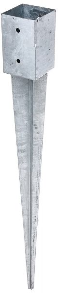 Einschlagbodenhülse 91x91x900 mm für Vierkantholzpfosten 90x90 mm Bodenhülse Einschlaghülse Pfosten