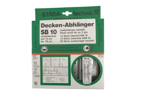 STABA - Deckenabhänger SB 10, 15 Stk.