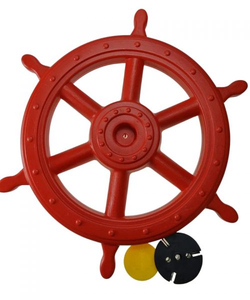 Schiffslenker XXL ROT Ø 400/540 mm Piraten-Lenkrad für Spielhaus Spielturm