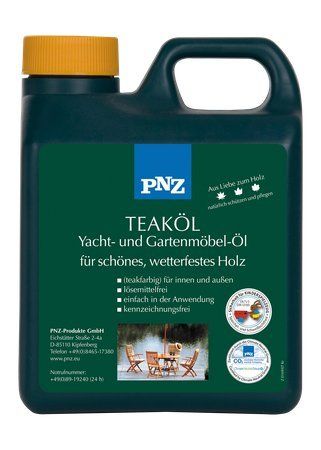 PNZ Yacht- und Gartenmöbel Teak-Öl, Gebinde: 2.5L, Farbe: Teak