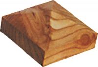 Pfostenkappe aus Lärchenholz Pyramide 140 x 140 mm für Pfosten bis 12x12 cm Kappe