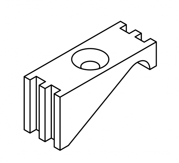 Sicherungsclips Set 23x11x9 mm grau für Aluminium Rhombuszaun