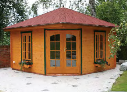 Premium Gartenhaus Panta5 400 X 400