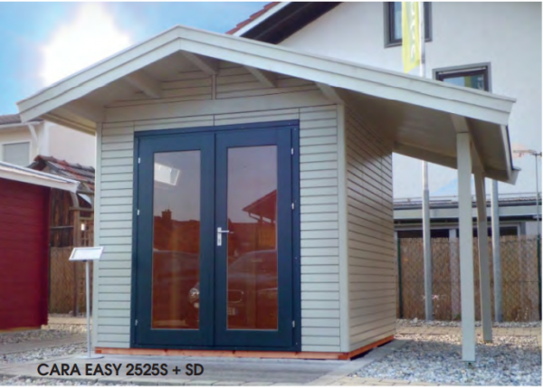 Premium Gartenhaus Cara Easy 2525S + SD