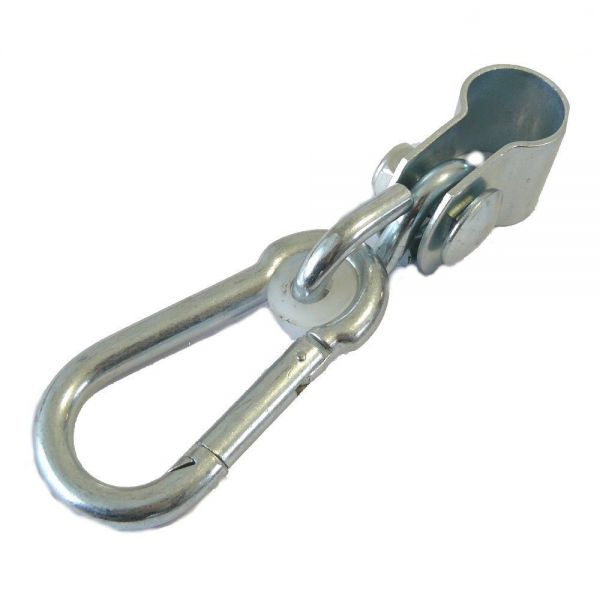 Schaukelschelle Ø 25 mm Manschettenhaken mit Karabiner für Rundholz, Türreck