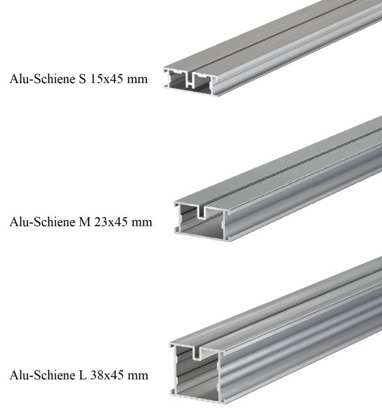 Alu-Schiene Unterkonstruktion Terrassen Bodenverlegeprofil Aluminium Aluprofil