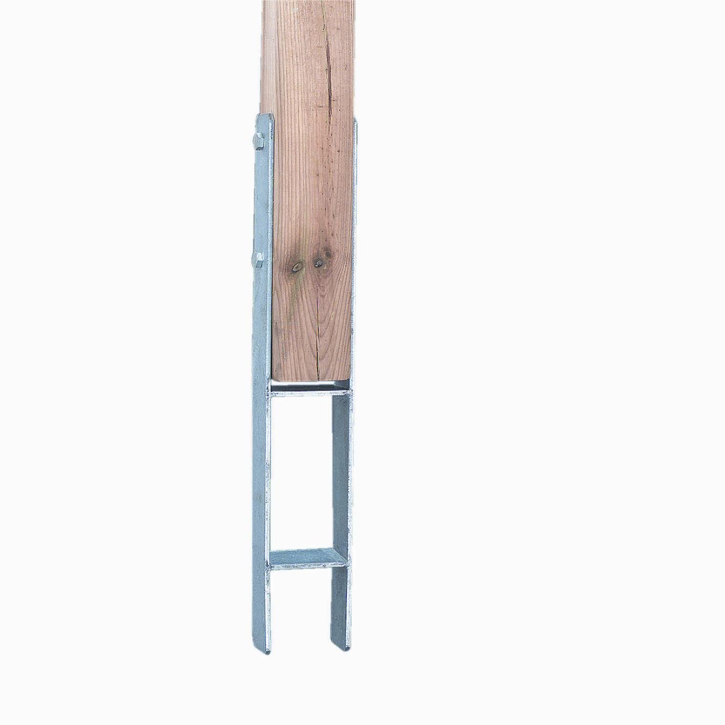 H-Pfostenanker Spielturm Carport 600x71x5 mm H-Träger H-Anker  H-Pfostenträger 