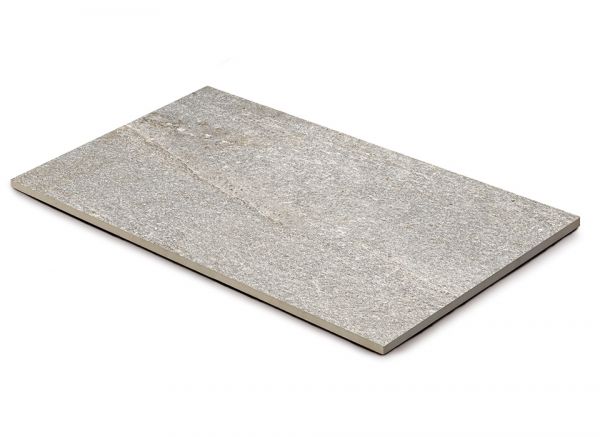 MUSTERSTÜCK KERAMIKPLATTE ETNA LIGHT GREY 20x20x2 cm FEINSTEINZEUG MODERN