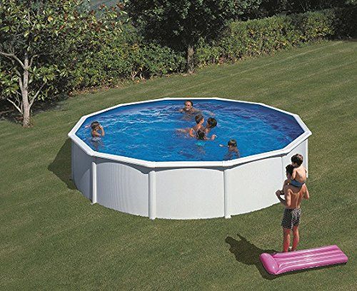 Pool-Set Feeling rund 350x120 cm weiß