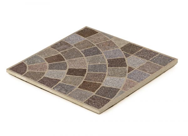 KERAMIKPLATTE VENTAGLIO PORFIDO MARRONE 60x60x2 cm FEINSTEINUG MODERN 23,04 m², 64 STK. (1 Palette)