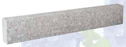 Granit Pfosten grau 10x25x300cm Stele Randstein 2-seitig gespalten / 2-seitig gesägt