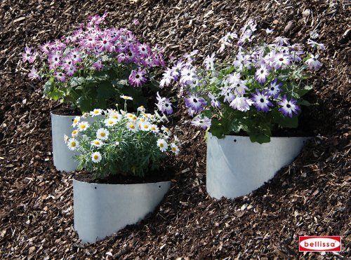 Bellissa Hang-Pflanzschale verzinkt Ø 60 cm, Beetumrandung, Rasenbegrenzung, Beeteinfassung