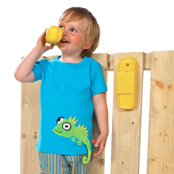 Telefon gelb für Kinder / Spieltelefon aus Kunststoff / Spieltürme